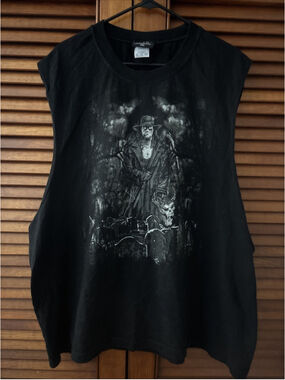 WWE WWF The Undertaker Sleeveless T-Shirt Size 3XL